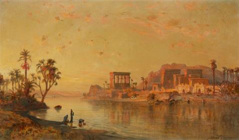 Ernst Körner - View of the Island of Philae in the Nile Valley