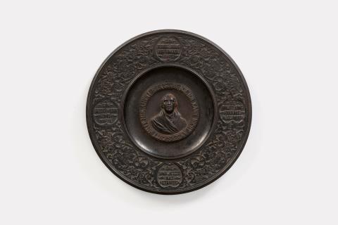 Lauchhammer - A cast iron plate commemorating Martin Luther