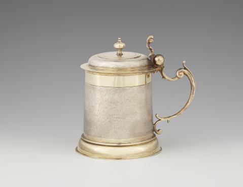 Johann Betz - A Baroque parcel gilt silver snakeskin beaker