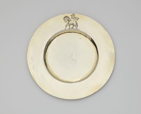 Hans Frühinsfeld - A Nuremberg silver gilt patene