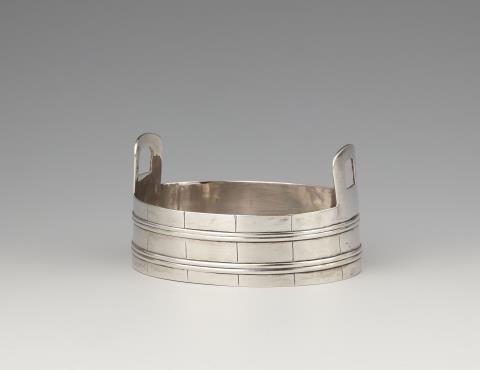 Peter Höck - A Vienna silver butter barrel