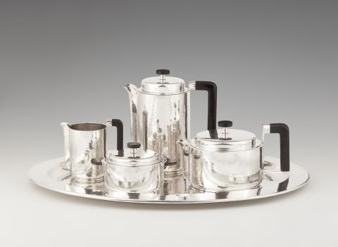 Hugo Böhm - An Art Deco silver tea and coffee service