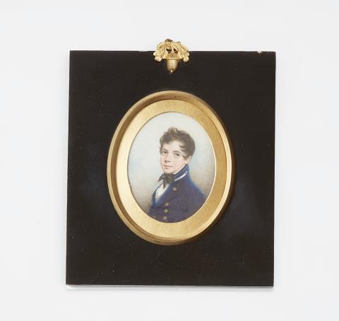 Nicolas Freese - An English portrait miniature of a young navy cadet