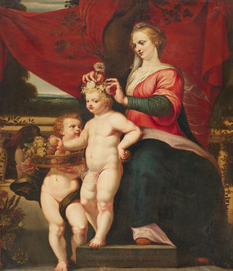 Justus van Egmont - Madonna mit Kind und Engel