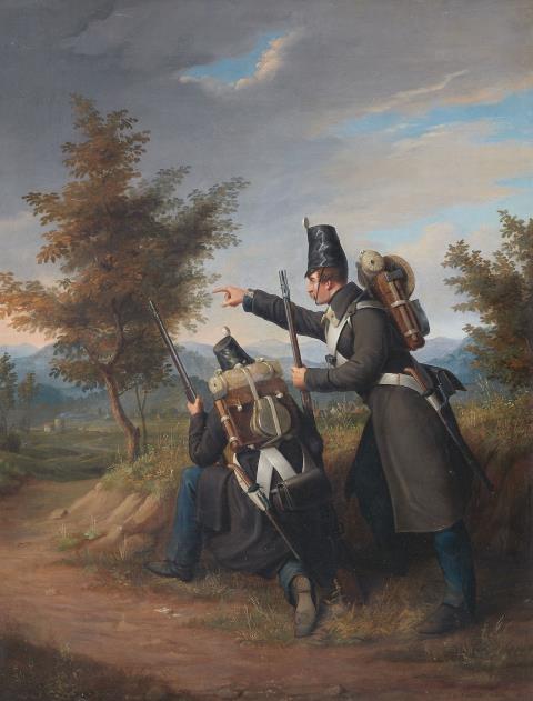 Carl Theodor von Götz - Two Soldiers in the Field