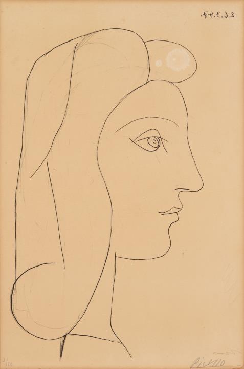 Pablo Picasso - Profil de femme