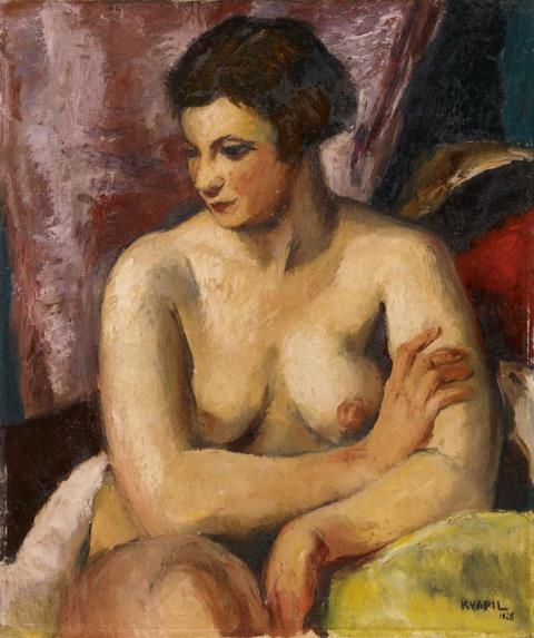 Charles Kvapil - Female Half-Nude