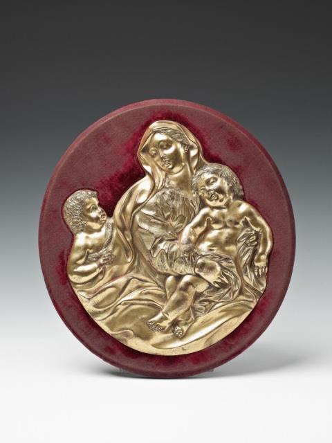 Giovanni Battista Foggini - A bronze figure of THE VIRGIN WITH CHILD AND SAINT JOHN